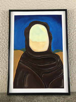 (c) Alexandre Brillant - peinture acrylique - homme sans visage
