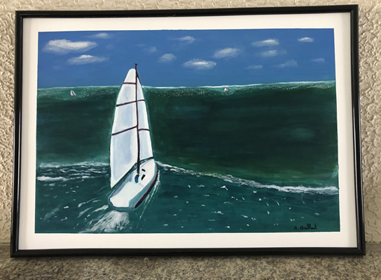 (c) Alexandre Brillant - peinture acrylique - appel du large