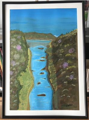 (c) Alexandre Brillant - peinture acrylique - Vers la mer