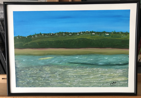 (c) Alexandre Brillant - peinture acrylique - Baie de Saint-Brieuc