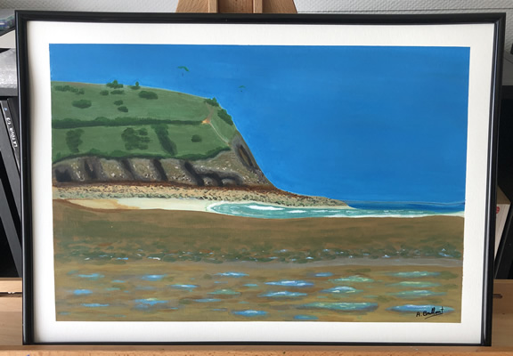 (c) Alexandre Brillant - peinture acrylique - Baie de Saint-Brieuc