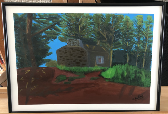 (c) Alexandre Brillant - peinture acrylique - Maison du douanier - Paimpol