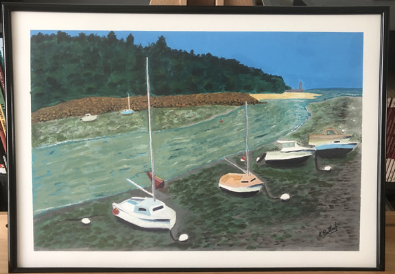 (c) Alexandre Brillant - peinture acrylique - port du légué