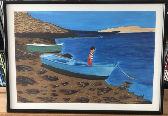 (c) Alexandre Brillant - peinture acrylique - Golf du morbihan