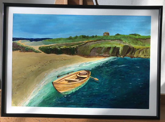(c) Alexandre Brillant - peinture acrylique - l'île mystérieuse
