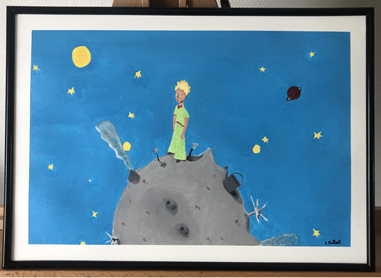(c) Alexandre Brillant - peinture acrylique - Le petit prince