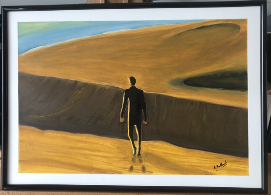 (c) Alexandre Brillant - peinture acrylique - La marche