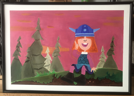 (c) Alexandre Brillant - peinture à l'huile - Vic le viking